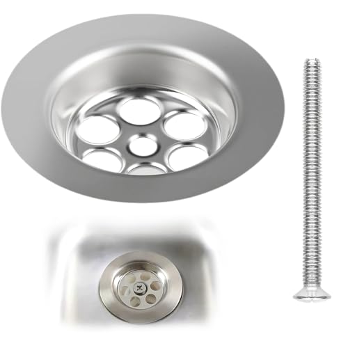 70mm Kitchen Sink Plug Replacement,Stainless Steel Bath Plug Replacement for Water Leakage