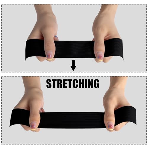 image for Airisoer Elastic Band for Sewing, 1.5 Inch x 12 Yard High Elasticity S