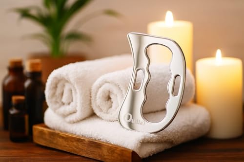 Image of Gua Sha Massage Tool,Stainless Steel Scraping massage IASTM Tools GREAT Soft Tissue Mobilization,Soft Tissue Upgrade Physical Therapy Stuff used for Back, Legs, Arms, Neck, Shoulder