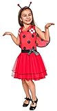 LIEFERUMFANG: Kleid, Flügel und Haarreifen mit Fühlern. Schuhe sind nicht enthalten. Verfügbar in drei Größen: 110-116 (4-6 Jahre), 122-128 (7-8 Jahre), 134-140 (9-11 Jahre)