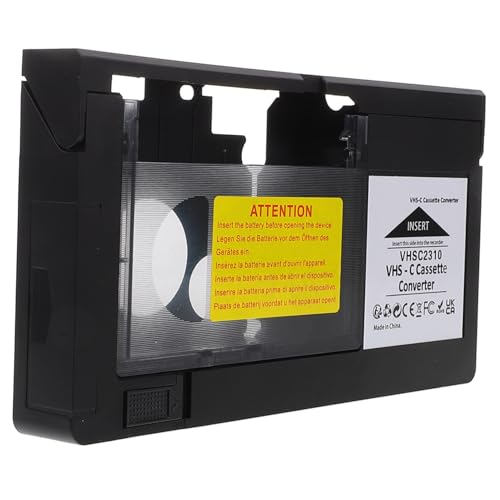 VILLCASE Adaptador Convertidor De Vídeo VHS-c para Videocámara, Accesorio Digital Portátil, Compatible Cintas VHS De Media Pulgada, Uso Reproducción y Conversión Estable, Tamaño Compacto, Color Negro VILLCASE Adaptador Convertidor De Vídeo VHS-c para Videocámara, Accesorio Digital Portátil, Compatible Cintas VHS De Media Pulgada, Uso Reproducción y Conversión Estable, Tamaño Compacto, Color Negro