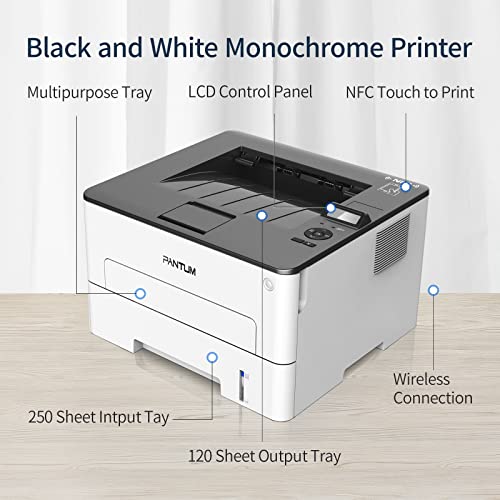 Pantum P3012Dw Monochrome Laser Printer, Wireless Printing & Auto Two-Sided Printing For Home And Small Office Use (V4G09B) #TOP4