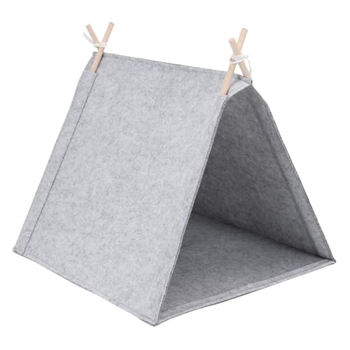 Haofy Cama para Tienda de Campaña para Mascotas, Portátil Plegable con Material de Fieltro Transpirable para Animales Pequeños, Ideal para Uso en Interiores y Exteriores, Apartamentos Pequeños,