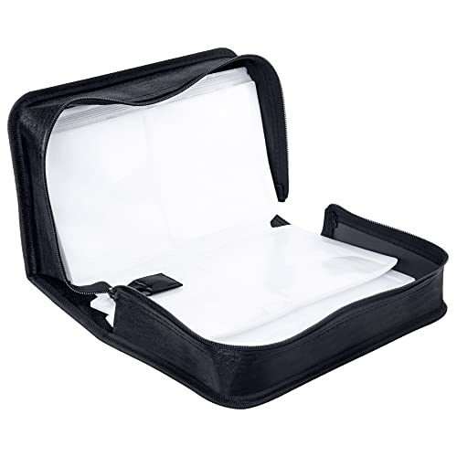 Bivisen CD/DVD Case Holder, 128 Capacity CD VCD Media Wallet, Storage, Holder, Booklet, Organizer (Black) - Thumbnail 5