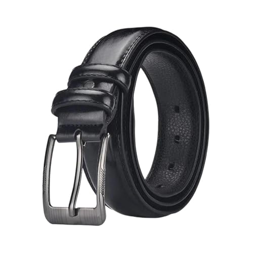 Men's Retro Leather Belt Business Casual Pin Buckle Waistband Autumn Winter Classic Formal Outfit