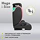 LIONELO HUGO I-SIZE Kinderautositz, Gruppe 2 3, von 100–150 cm, ISOFIX-Installation, verstellbare Kopfstütze, Memory-Schaum, Seitenschutz, bequeme Armlehnen Rosa