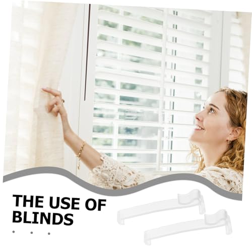 Clips para persianas verticales de plástico duradero, sujeción invisible y resistente 4