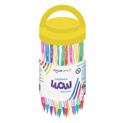 Lapiseira Wow 0.5 Cores Mistas - Pote C/ 24 Unds Jocar Office