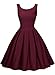 Miusol Women's Cut Out V-Neck Vintage Casual Retro Dress