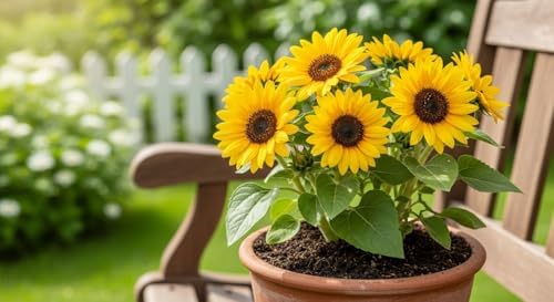 50 Sementes Girassol Mini – Flores Alegres para Jardim e Vasos