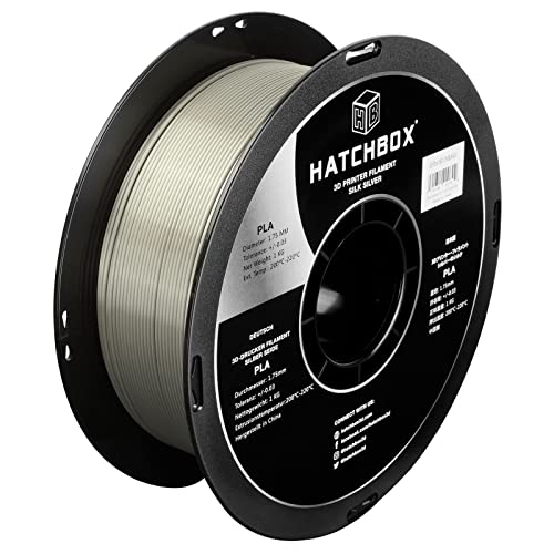 Filament HATCHBOX PLA Srebrny Jedwabny (SILVER SILK)