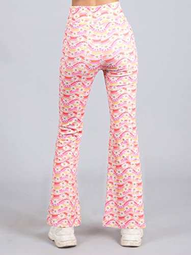 Image of D'Chica Printed Skirted Leggings, High Rise Active Skirt with Pockets & Attached Leggings, Women Flared Skirt Leggings for Sports, Yoga, Fitness, Cycling, Running, Gym, Exercise, and Cardio