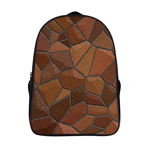 Sac à dos mode ados marron, grand sac d'école enfants et adulte pour voyage 40cm
