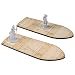 D&D Wooden Row Boat 2PCS Laser Cut Hold Eight 1" Miniatures(Not Included) Perfect for Dungeons and Dragons, Pathfinder or Other Tabletop RPGs