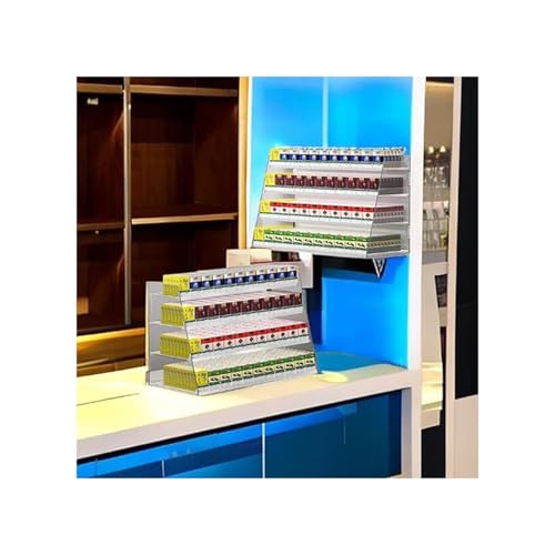 Vitrina De Exhibición Automática Transparente Para Cigarrillos, Vitrina De Exhibición Para Cajas De Cerillas Montada En La Pared O En La Encimera Para Tiendas Minoristas De Conveniencia(80cmx29cmx42cm