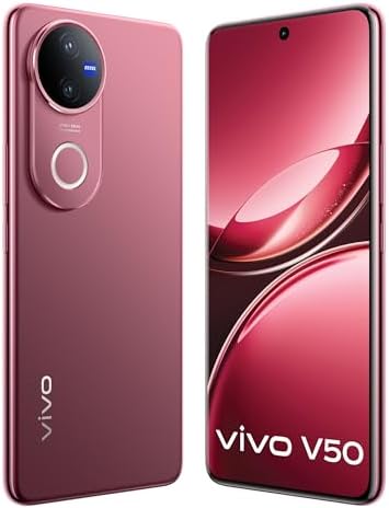 Vivo V50 5G (Rose Red, 8GB RAM, 128GB Storage)