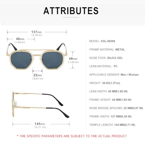 Small Frame Steampunk Sunglasses Men Luxury Vintage Metal Male Double Beam Classic Driving2