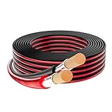 Mygatti 16/2 Gauge Speaker Wire 20FT, 16/2 AWG 2 Conductors OFC Pure Copper Electrical Red Black Cable for Car Speakers Stereo, Home Theater, Automotive Wire, Aluminum Foil Shield, Flexible Clear PVC