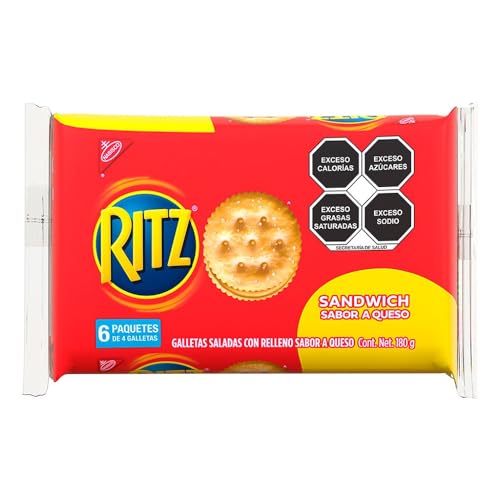 Galletas Saladas Ritz Sandwich Paquete 180 gr