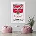 LEES TOSS Andy Warhol Soup Can (Tomato) Canvas Wall Art Bedroom Painting Decorative Poster for Room Aesthetic Living Room Decor Poster Unframe:12x18inchs(30x45cm)