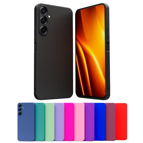 Capa Case Celular Compatível Samsung Galaxy A55 Silicone Macio Interior Veludo Proteção De Câmera (P