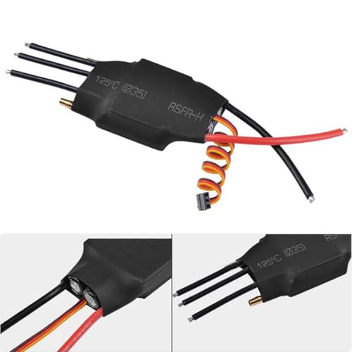 Controlador ESC RC 80A con refrigeración líquida eficiente y BEC interno anticaídas 6