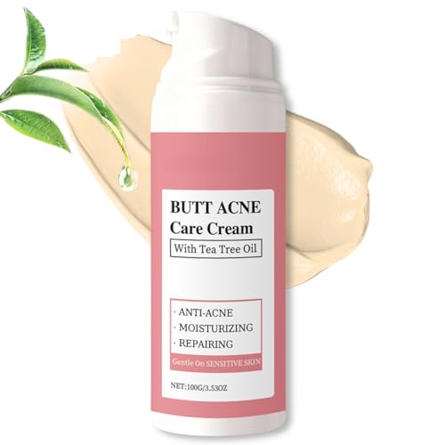 Butt Acne Clearing Care Cream: Body Acne Care Lotion for Folliculitis and Pimples on Back, Body Acne Lotion for Back, Repair Moisturiser for Booty Spot, Pimple Cream for Sensitive Skin