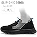VXGGVX Mens Running Shoes Tennis Sneakers Gym Walking Slip On Lightweight Comfortable Fashion Running Shoes for Men Black Size 8