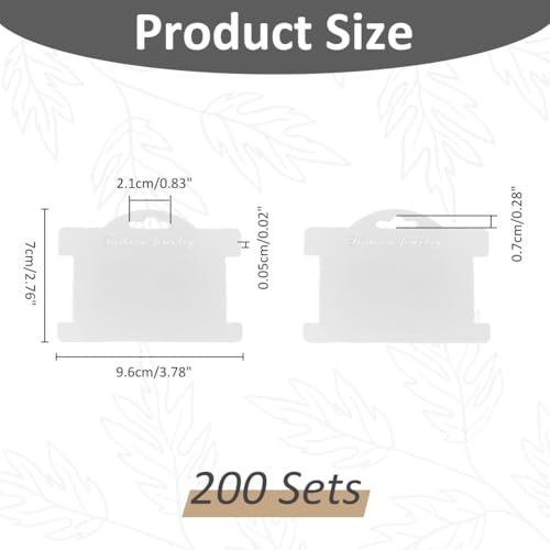 SUPERFINDINGS 200 Sets Jewelry Display Cards 7x9.6cm White Bracelet Packaging Blank Paper Cards Bracelet Business Supplies Hair Bands Earrings Packaging Display Card Packaging for Bracelets Hair Ties - Image 2