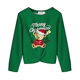 Arshiner Girls Casual Twist Front Light Weight Sweatshirt Solid Color Celadon Green Long Sleeve Crop Tops Pullover T Shirts