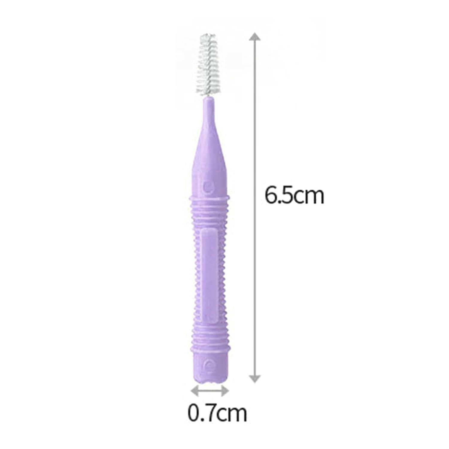 40PCS Interdental Brushes, 1.2‑1.5mm Tooth Pick Teeth Brace Flossers Cleansing Brush Dental Cleaning Tools Braces Essentials for Adults Remove Bad Breath (Purple)