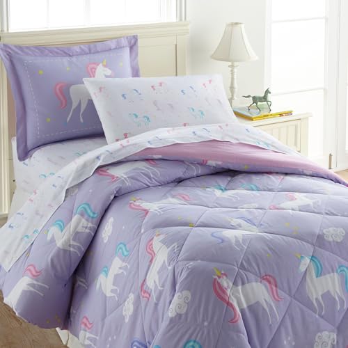 Wildkin 100% Cotton Twin Sheet Set – Soft & Cozy Bed Sheets - Unicorn by Wildkin - Used condition - Image 2