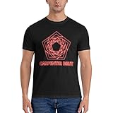 PYGLAIUFFQG Carpenter Brut Shirt Men Casual Sports t Shirts Men Fashion Printed Shirt Crew Neck t Shirts Black