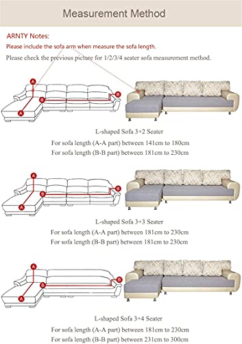 Meiju Sofa Cover 1 2 3 4 Seater, Leopard Print Slipcovers Stretch Elastic Fabric Couch Covers Armchair Loveseat Non Slip Washable Pet Dog Furniture Protector (Green leopard,1 Seater:90-140cm) - Image 4