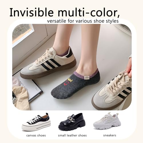 Image of Women's Pure Cotton Ankle Socks, Comfortable & Odor-Resistant, Sweat-Wicking with Seamless Toe, 5-Pack