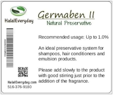 Germaben II - Natural Preservative - Clear Liquid Preservative - Great for making lotion, cream and shampoo- 8oz
