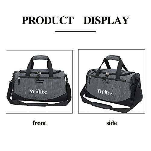 Widfre Gym Bag For Women Travel Duffle Bag Sports Gym Bag With Shoe Compartment Men Women Waterproof Overnight Weekender Bag(Medium,Dark Gray) #TOP2