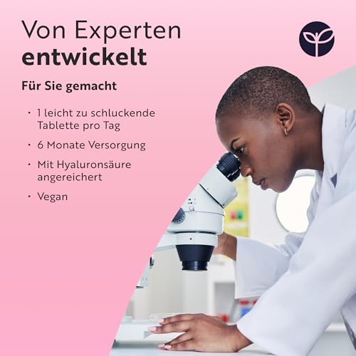 Multivitamine & Mineralien für Frauen - 24 essentielle aktive Vitamine & Mineralien mit zusätzlicher Hyaluronsäure - 180 vegane Tabletten - keine synthetischen Füllstoffe oder Bindemittel - Nutravita
