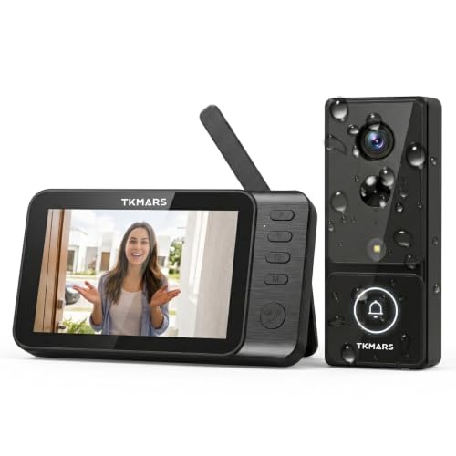 TKMARS Doorbell Camera Wireless No Subscription No WiFi Need