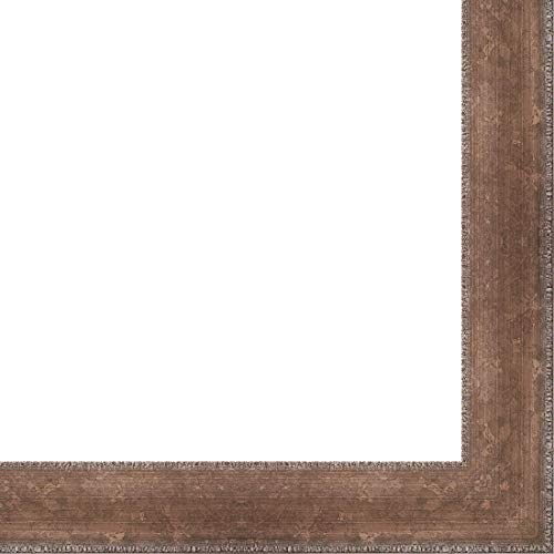 CountryArtHouse Picture Frame Moulding (Wood) 100ft bundle - Distressed/Aged Antique Silver Finish - 2.375