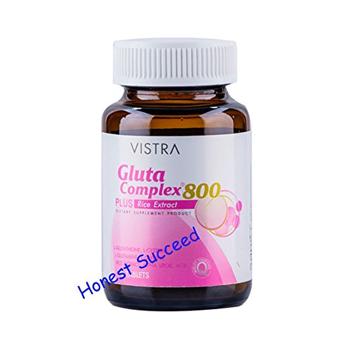 Vistra Gluta Complex 800 Plus Rice Extract 60 capsules.(Honest Succeed)