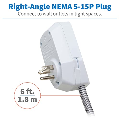 Tripp Lite Protector Eléctrico con 7 Tomas y 2 Puertos USB, Cable 6 pies, Color Gris Claro modelo TLP616USB miniatura 7