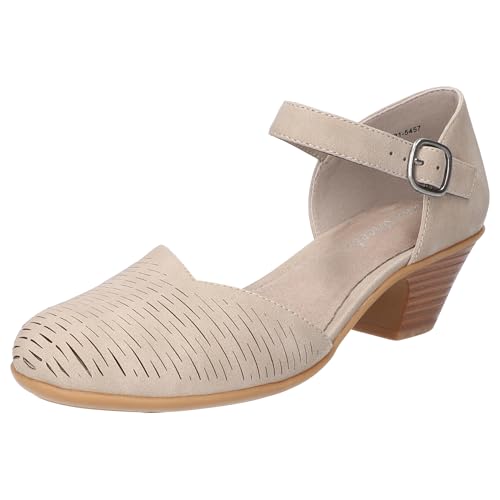 Sandales à talons Justina Easy Street confort absolu et largeur X-large en gris
