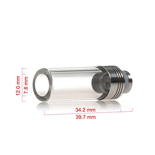 EzVapor 510 Drip Tip Glas Mundstück Kühler Heat-Sink E-Zigarette Driptip 510er Drip Tip Verdampfer Atomizer Kühlung Lang – Bild 3