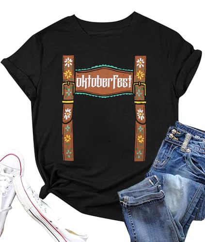 UNIQUEONE Oktoberfest Shirt Women Beer Shirts: German Oktoberfest Shirt Beer Lover Tees