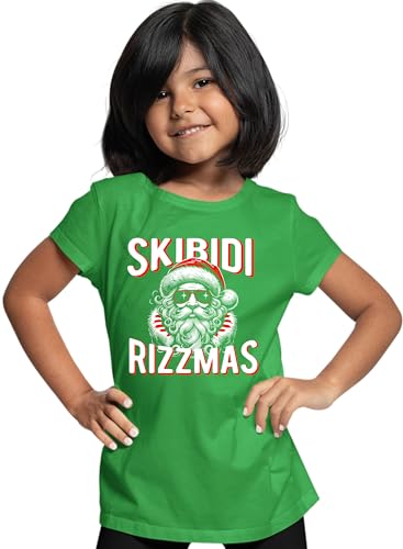 Go All Out Skibidi Rizzmas Cool Santa Funny Christmas Mens Toddler Women Youth T-Shirt2
