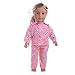 Wensltd Clearance! Cute Design Pajamas Clothes Set For 18 inch Our Generation American Girl Doll (B)