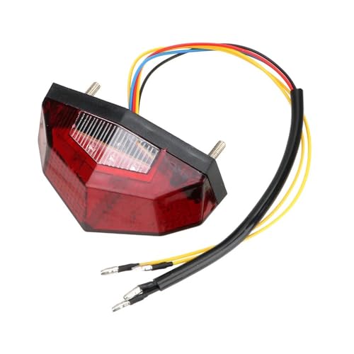 Feu arrière de moto universel 11 LED avec clignotant intégré pour signalisation