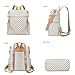 Makes Backpack Purse for Women PU Leather Travel Satchel Handbag Convertible Design Bag with Purse 2 Piece