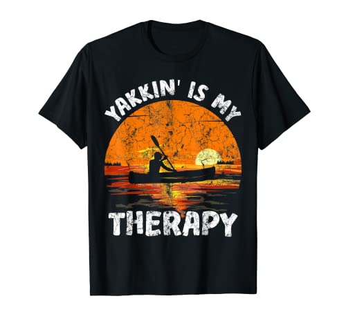 Yakkin Is My Therapy Vintage Sunset Kayaking